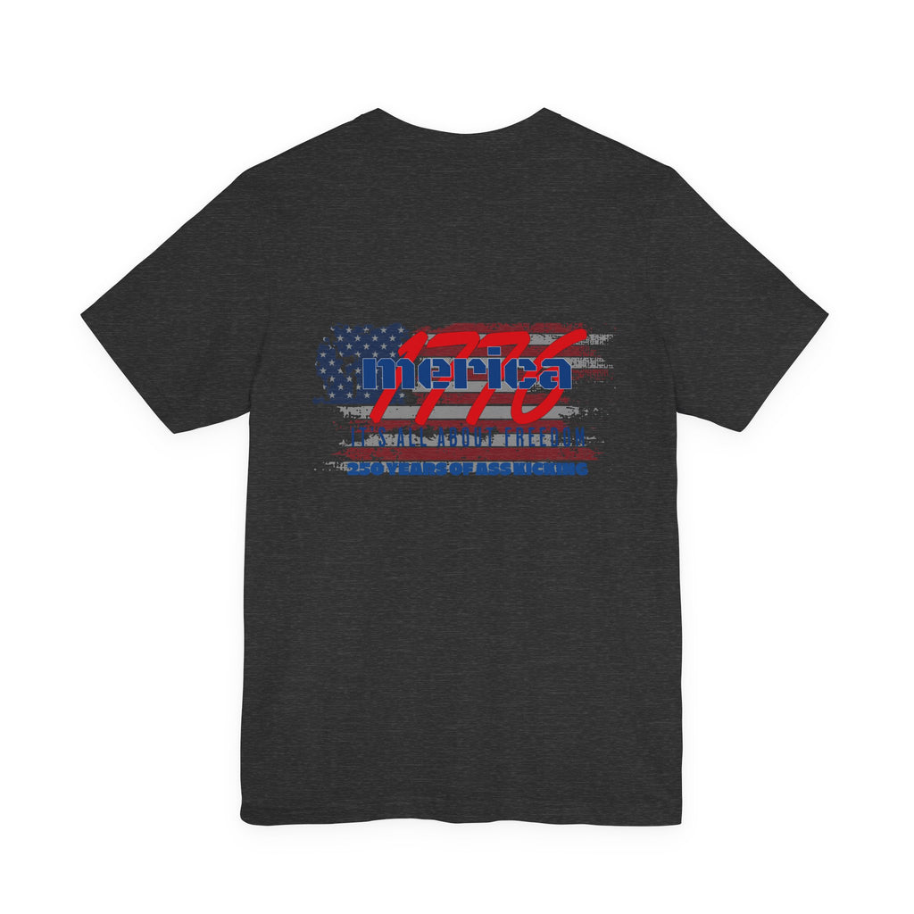 1776 Merica Freedom T-Shirt — Patriotic 'It's All About Freedom' Tee