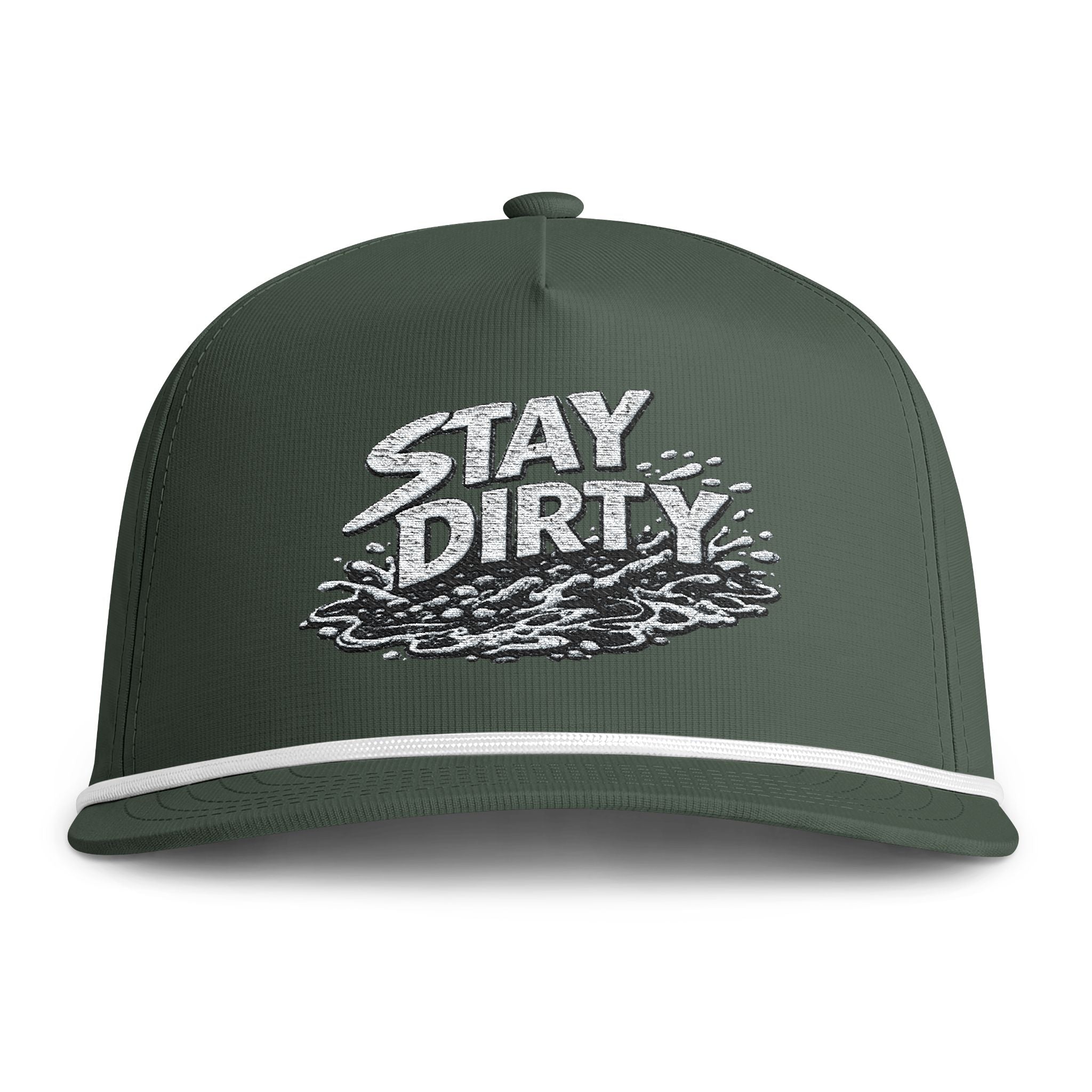 Stay Dirty Rope Cap — Vintage Surf Trucker Hat