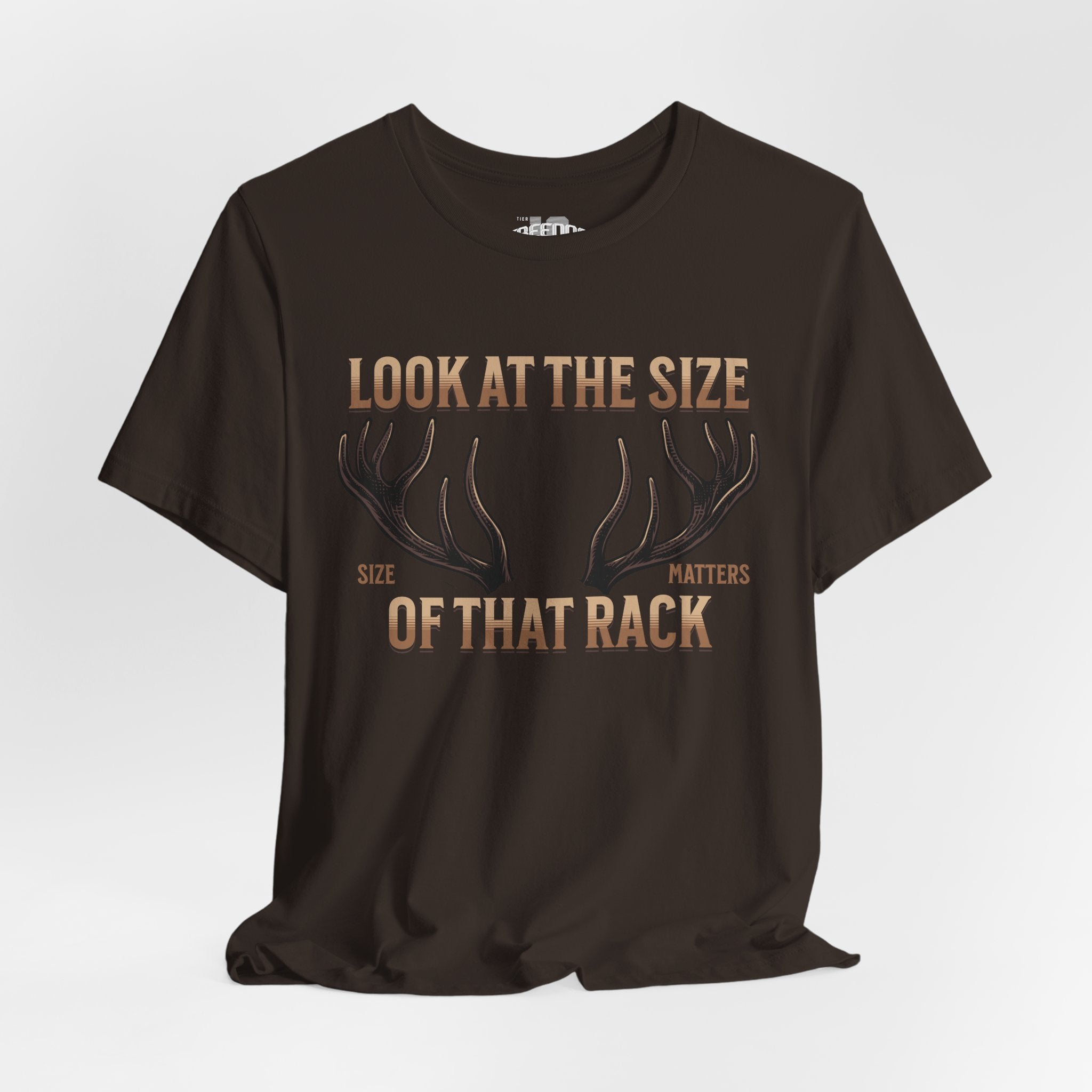 Antler Graphic Tee — "Look at the Size of That Rack" Hunting T-Shirt