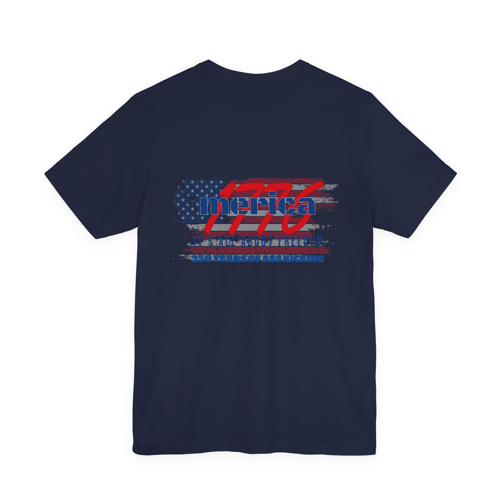 1776 Merica Freedom T-Shirt — Patriotic 'It's All About Freedom' Tee