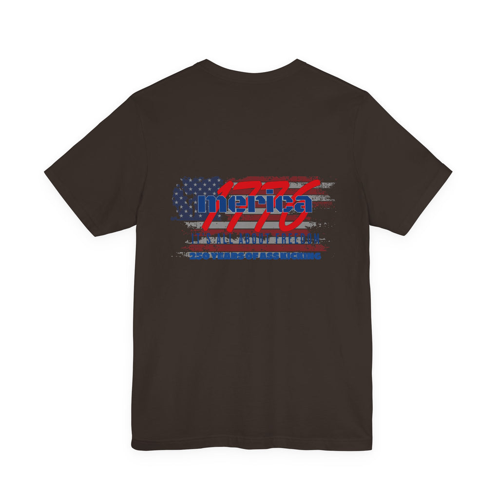 1776 Merica Freedom T-Shirt — Patriotic 'It's All About Freedom' Tee