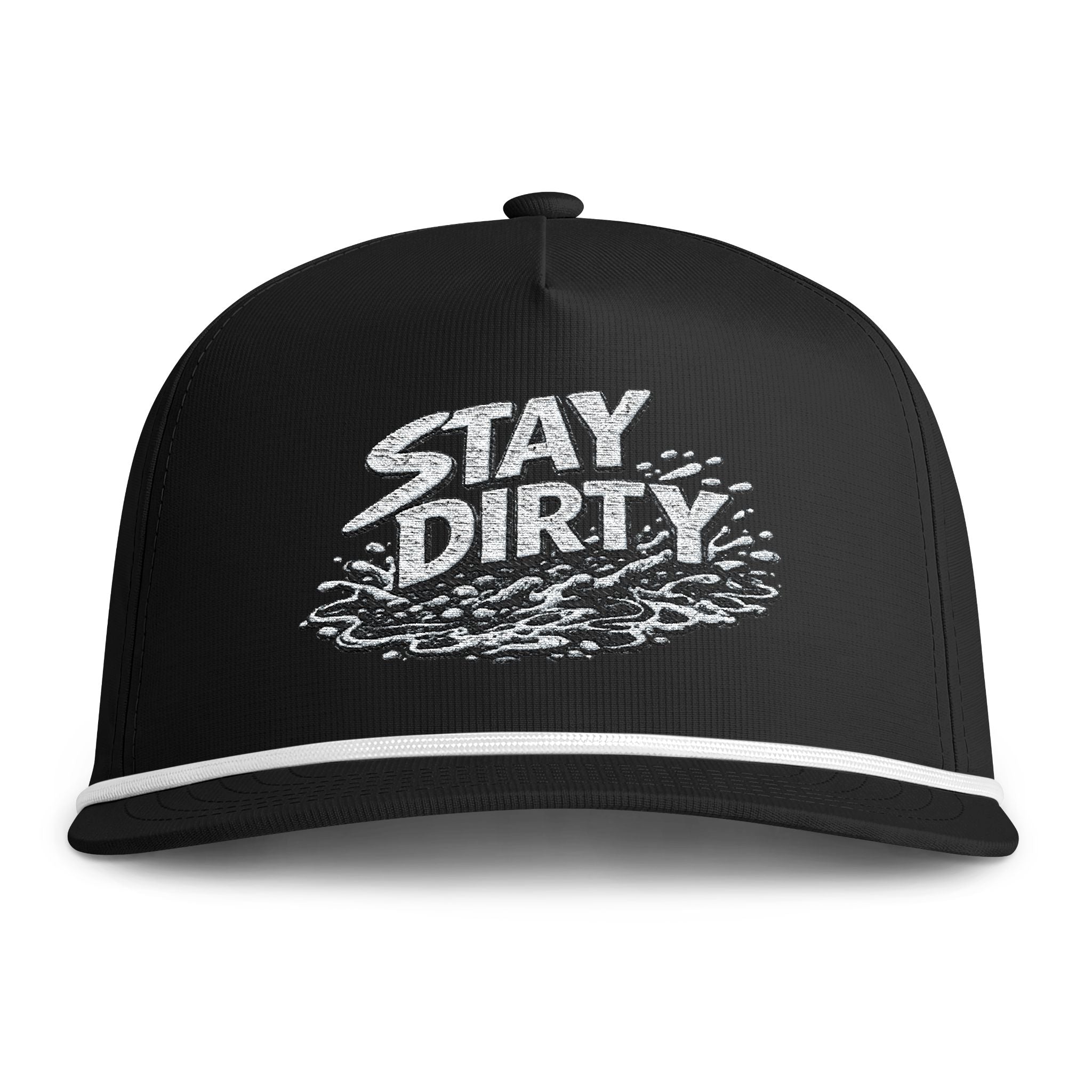 Stay Dirty Rope Cap — Vintage Surf Trucker Hat