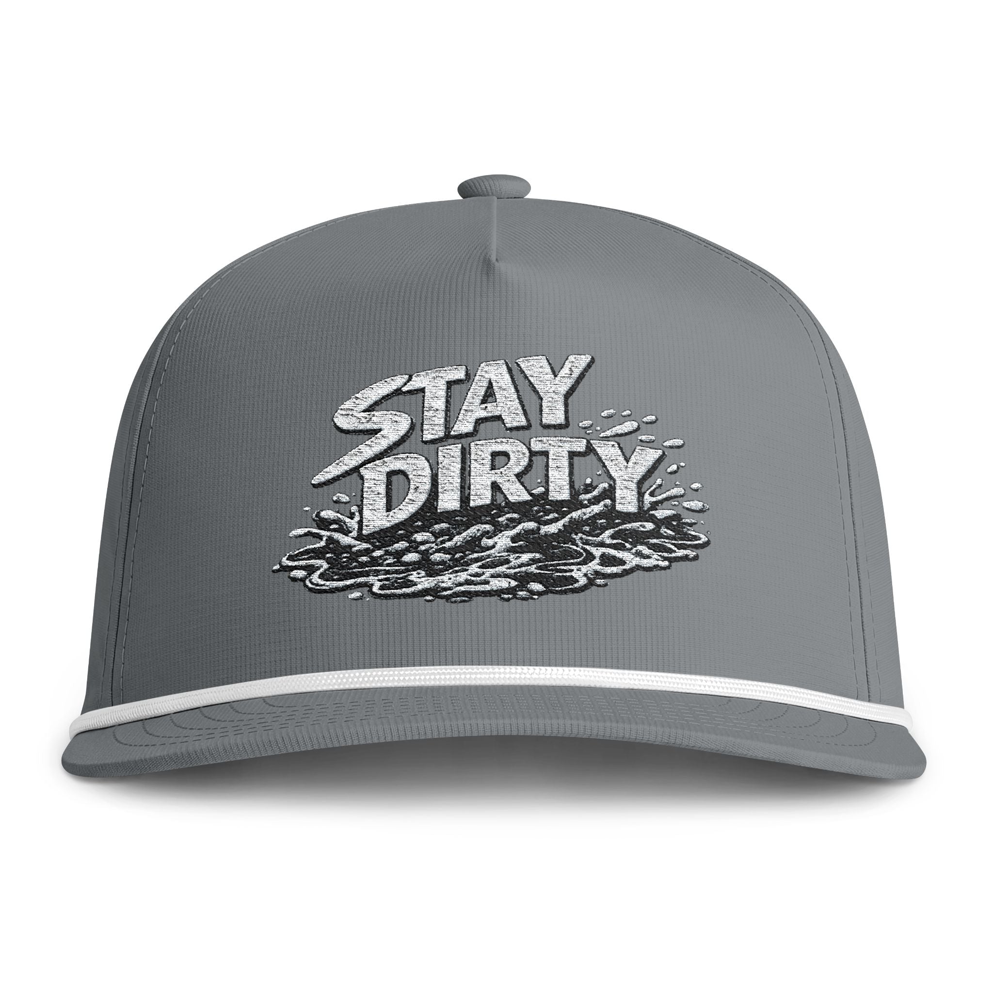 Stay Dirty Rope Cap — Vintage Surf Trucker Hat