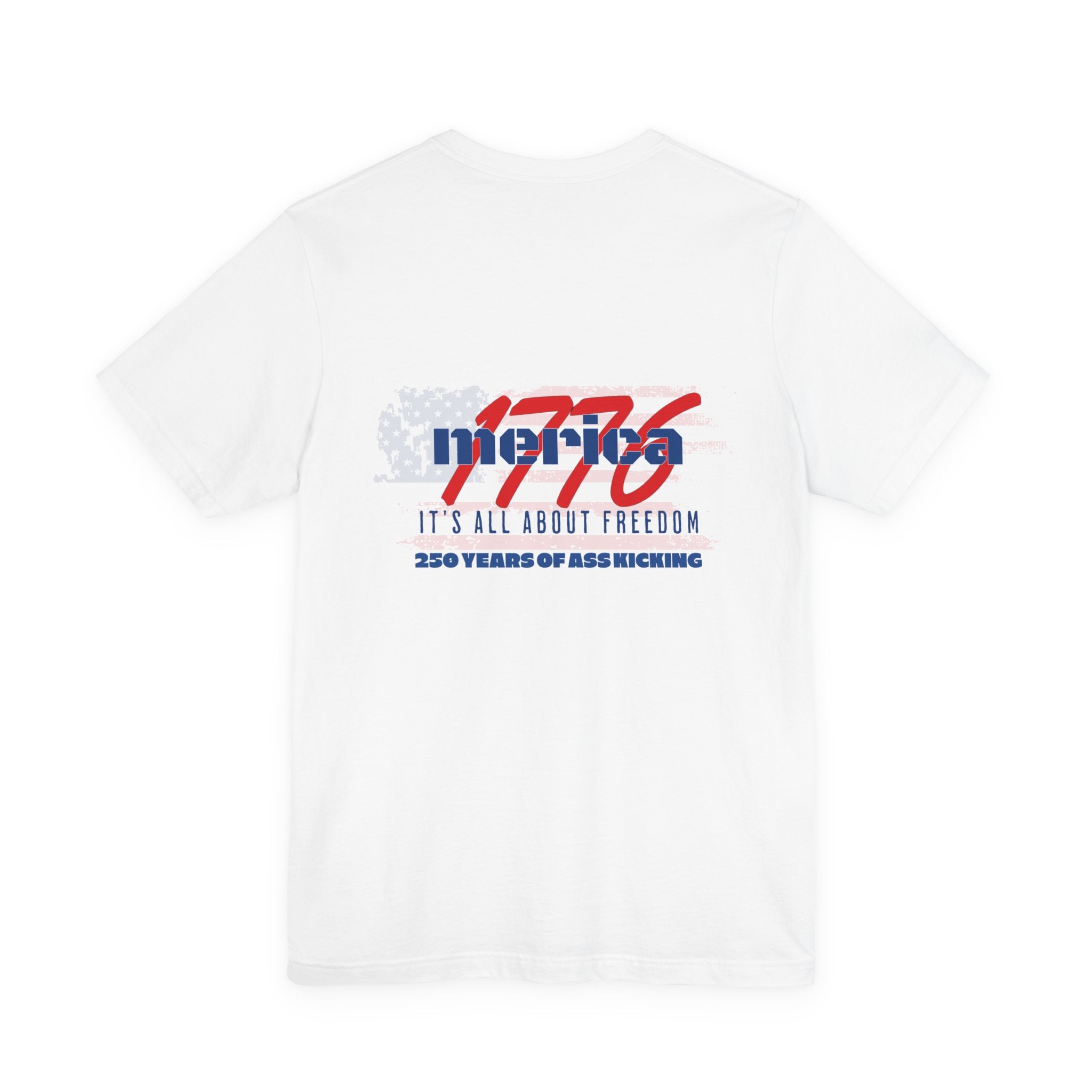1776 Merica Freedom T-Shirt — Patriotic 'It's All About Freedom' Tee