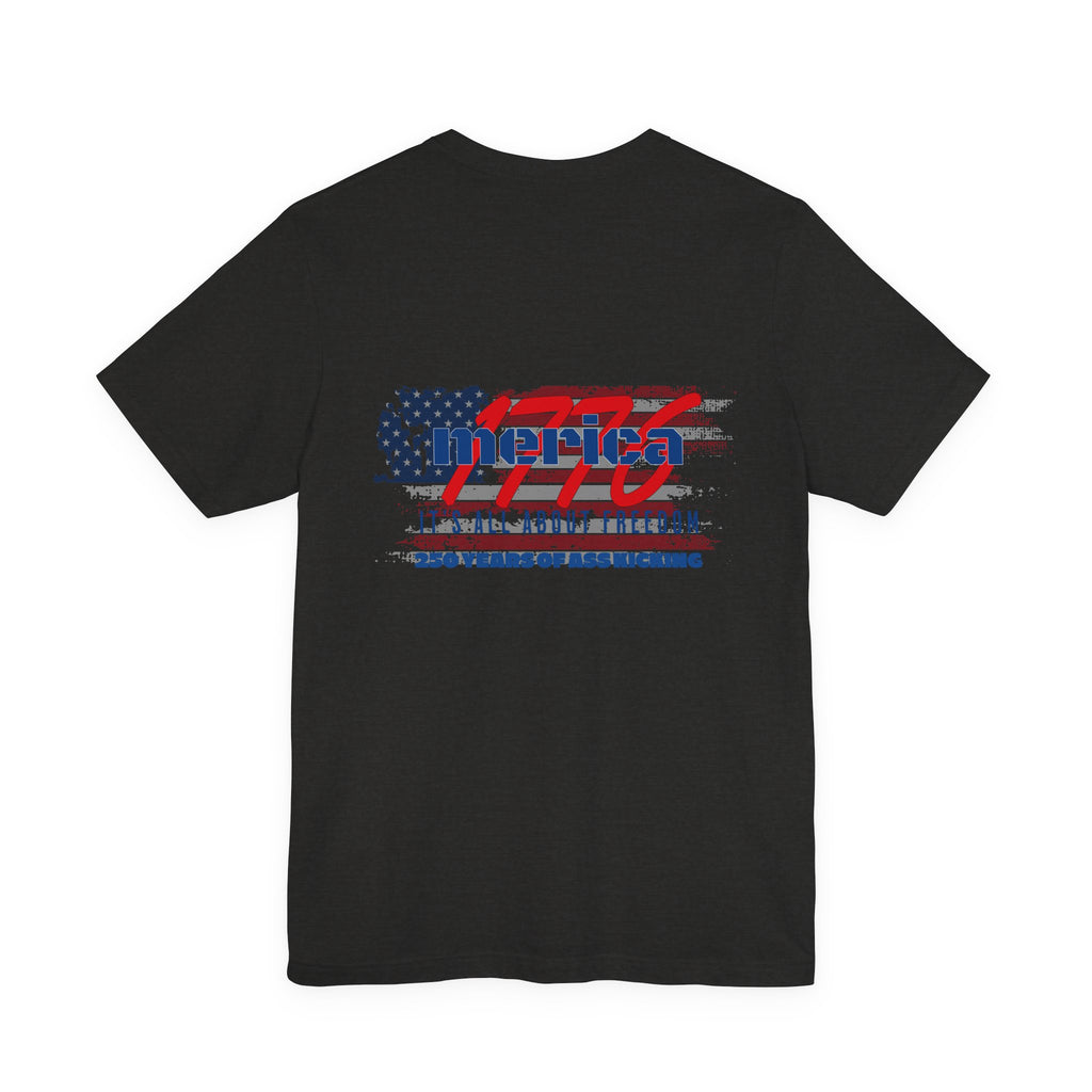 1776 Merica Freedom T-Shirt — Patriotic 'It's All About Freedom' Tee