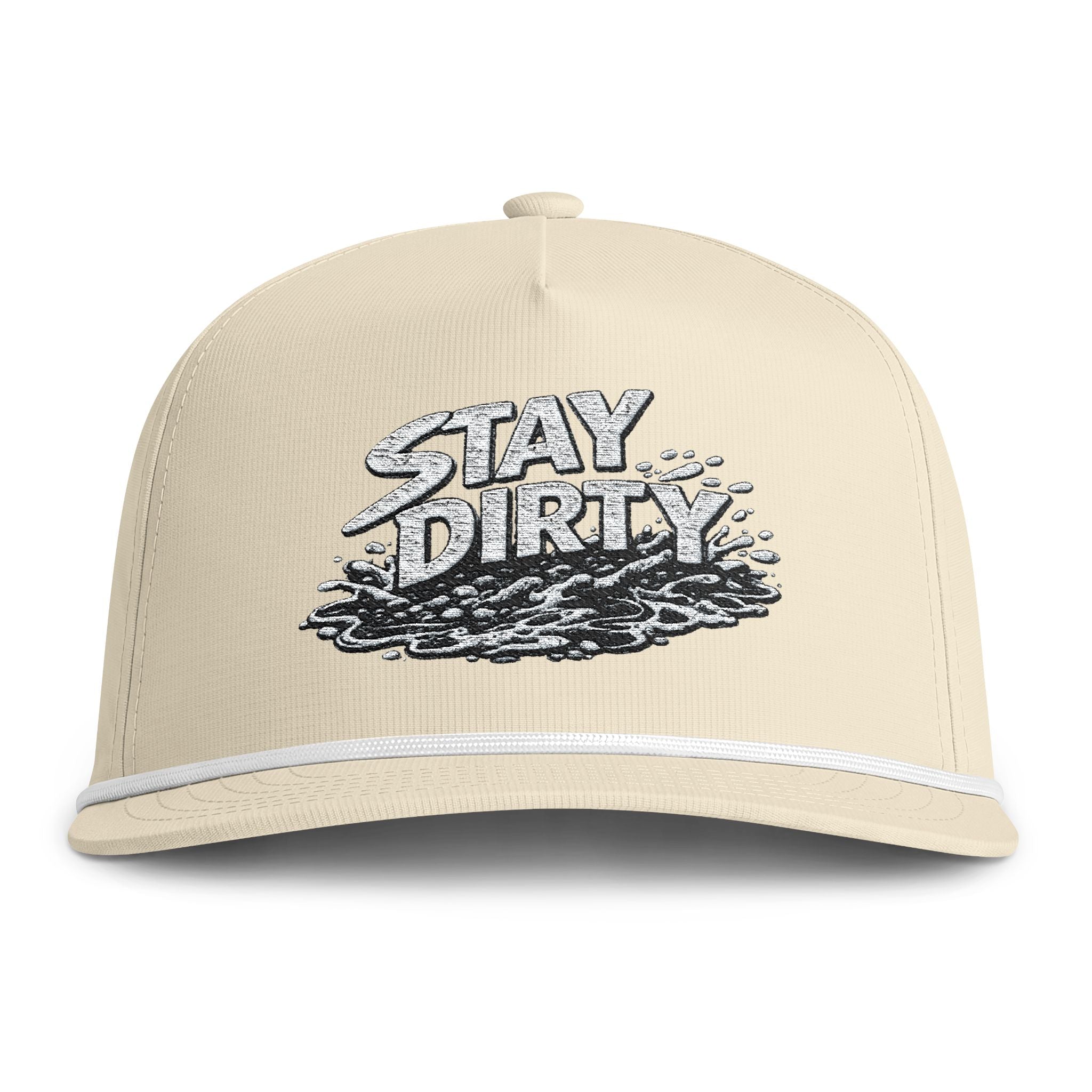 Stay Dirty Rope Cap — Vintage Surf Trucker Hat